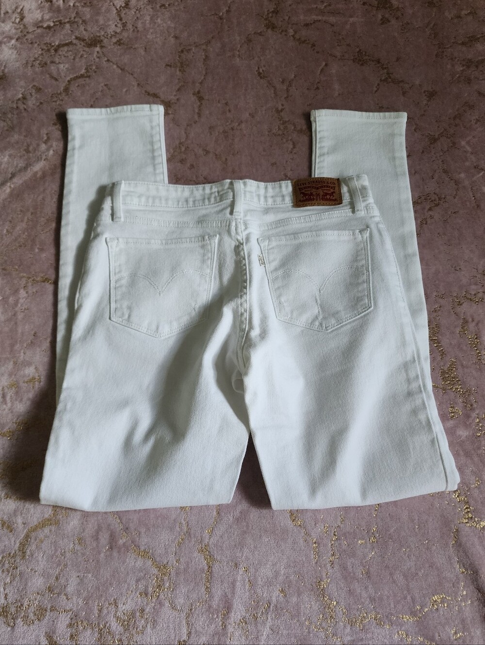 711 SKINNY | Women’s White Distressed Skinny Jeans